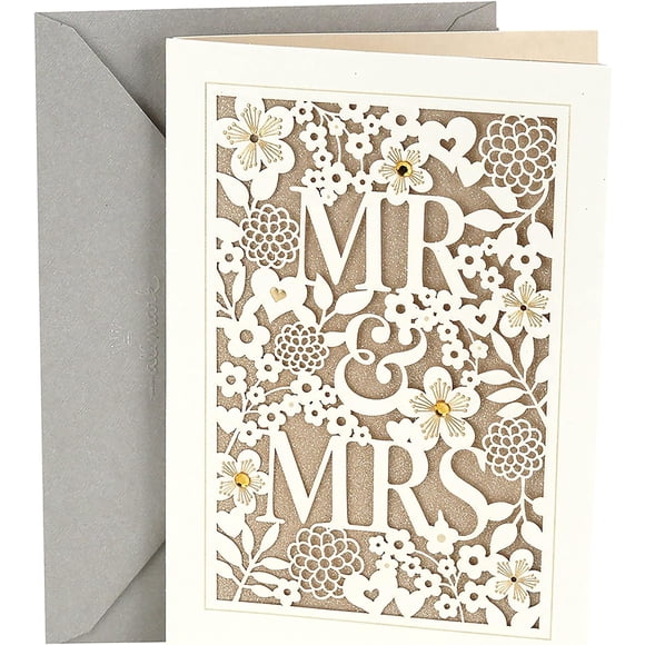 Hallmark Wedding Card (Mr. & Mrs.)
