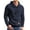 Blue, variant on COOFANDY Men's Hoodies Pullover Pleated Long Sleeve Drawstring Knit Hooded Sweatshirt with Kanga Pocket