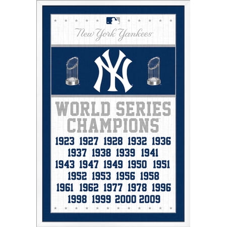 MLB New York Yankees – Champions 13 Wall Poster 22.375 x 34 Framed
