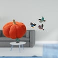 thumbnail image 2 of Encantador juego de cojines de calabaza de pared de pájaro de madera para un acogedor dormitorio, sala de estar, y jardín, decora, 2 of 8