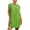 Vert, variante sur Robes d'Été en Coton et Lin pour Femmes 2025, Manches Cap, Couleur Unie, Mini-Robe Décontractée Ample à Col Ras du Cou, Plissée, Robes de Plage