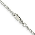 thumbnail image 2 of Auriga Fine Jewelry 925 Sterling Silver 2.25mm Figaro Chain Anklet 10inch for Women, 2 of 6