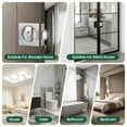 thumbnail image 4 of Pocket Door Lock with Indicator Light, Privacy Square Pocket Latch, 4 of 7