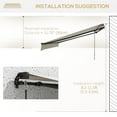 thumbnail image 6 of Outsunny 13' x 10' Patio Retractable Awning Sunshade Shelter Beige & White, 6 of 9