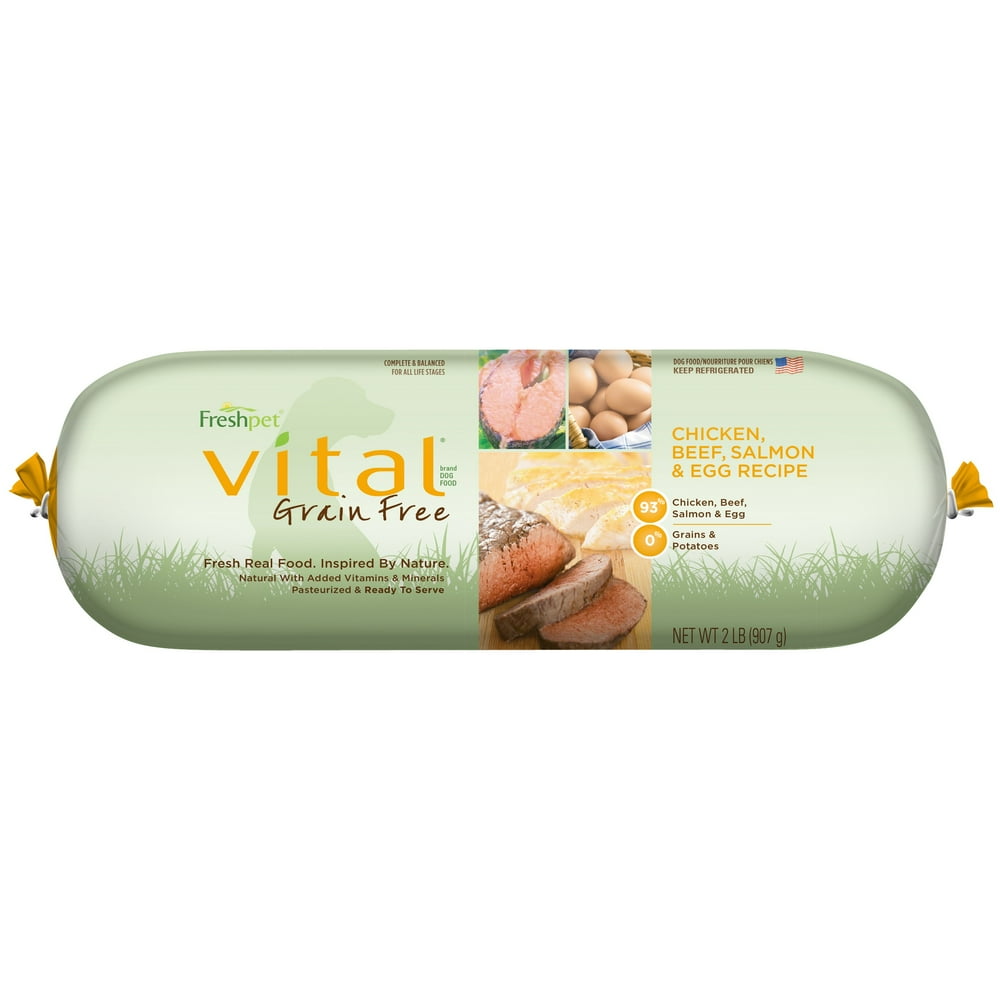 Freshpet Vital Grain Free Chicken, Beef, Salmon & Egg, 2 Lb Walmart