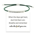 thumbnail image 6 of DON'T LET THE HARD DAYS WIN Motivational Tube Bracelet - D0R6, 6 of 8