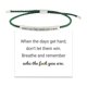 thumbnail image 1 of SGACAI WSRRDRECVHi Don't Let The Hard Days Win Pulsera para mujer, pulsera ajustable con cuerda trenzada grabada, pulsera de tubo motivacional, pulseras inspiradoras, regalos de joyería para mujere, 1 of 7