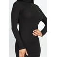 thumbnail image 4 of Ribbed Short Sleeve Mini Bodycon Dress with a V-Neck, 4 of 9