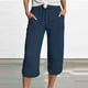 thumbnail image 1 of WILLBEST Pantalones Casuales de Mujer, de Moda, de Pierna Recta, de Cintura Alta, Deportivos, Holgados, para Uso Diario. Grande, 1 of 4