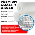 Premium Gauze Rolls 24 pack 4" x 4.1yd Individually Wrapped + Bonus