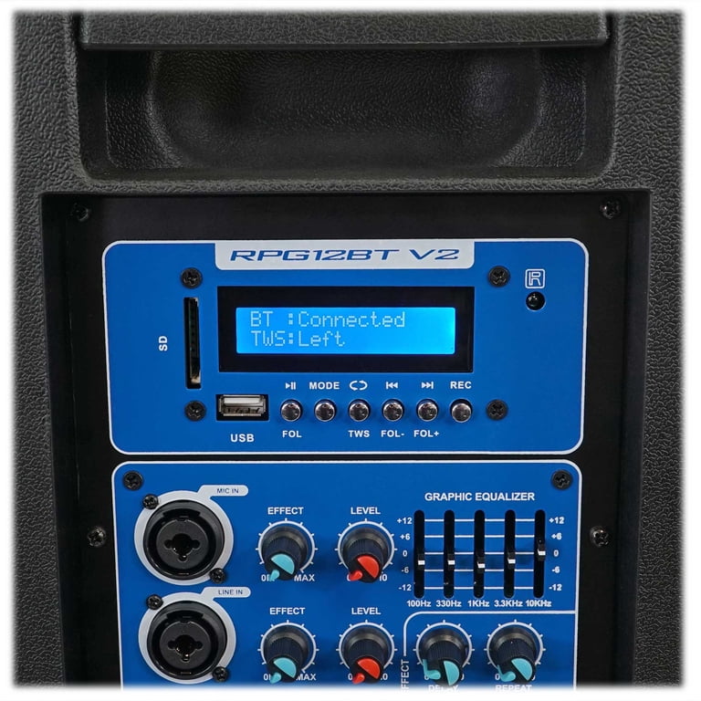Rockville RAM12BT 12 Rechargable Powered 600W PA Speaker