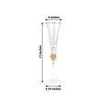 thumbnail image 3 of Efavormart 6 Pack Gold Rim Clear Champagne Flute Glasses with Studded Diamond Rhinestones, 6oz Long Stem Crystal Toasting Cocktail Wine Glasses - 11", 3 of 8