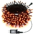 thumbnail image 1 of Halloween Orange Lights, 82ft 200 LED Orange String Lights, 8 Modes, Timer, Connectable Halloween Lights for Party, Garden, Yard, Halloween Decorations, 1 of 7