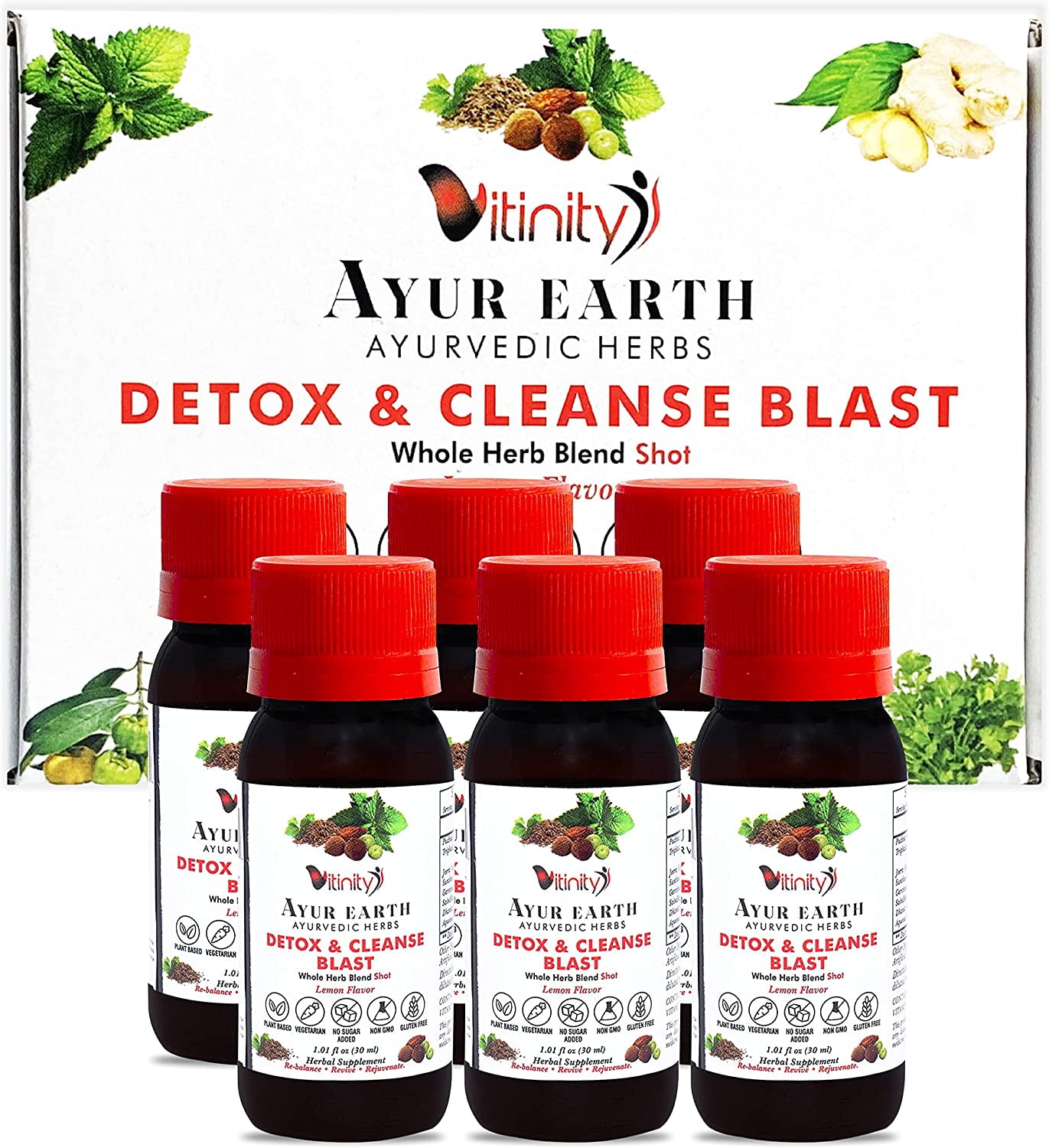 Herbal Cleansing Supreme ShotsAyurveda Super Detox4000 Mg Highest