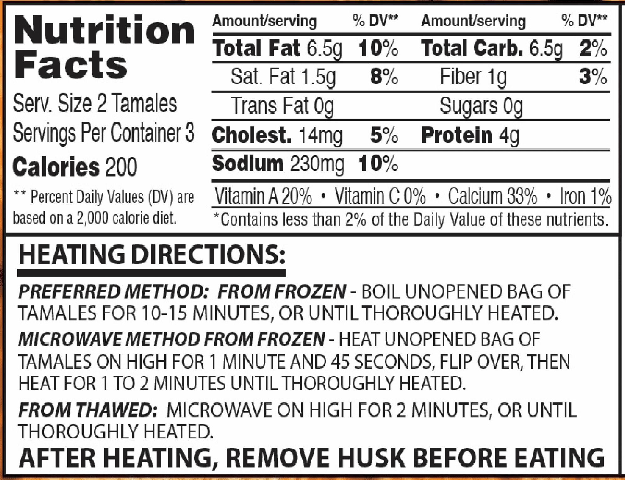 Tony's Tamales Beef Tamales Wrapped in Corn Husk, Gluten Free, Ready to Eat Heat and Serve, Vacuum Sealed Bags, 9.5 oz (Frozen)
