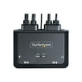 thumbnail image 3 of StarTech.com 2-Port Hybrid USB-C DisplayPort Cable KVM Switch, 4K 60Hz, Compact KVM with 6ft/1.8m USB-A/DisplayPort/Audio & 4ft/1.2m USB-C Integrated Host Cables, Bus Powered - Remote Push Button/Hotkey Switching (C2-D46-UAC-CBL-KVM) - KVM / audio / USB switch - compact - 2 x KVM / audio / USB - 1 local user - desktop, 3 of 7