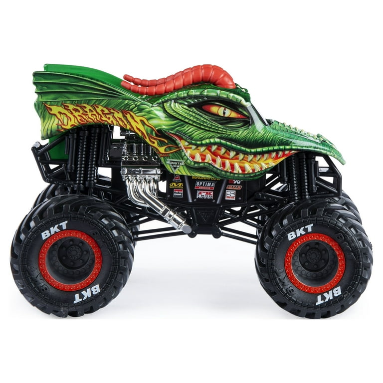  Hot Wheels Monster Jam 1:24 Scale Dragon Vehicle : Toys & Games