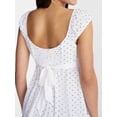 thumbnail image 4 of No Boundaries Babydoll Top with Satin Trim, Women’s XXS-XXL, 4 of 5