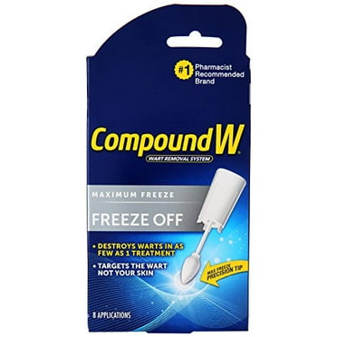 Compound W Freeze Off Wart Remover, Common and Plantar Warts Removal, 8 ...