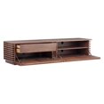 thumbnail image 7 of Maklaine Wood 16.2''H x 70.9''W x 17.8''D Walnut Wide Entertainment Stand, 7 of 7