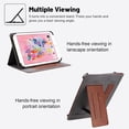 thumbnail image 4 of Universal Case for 9.6-10.5 inch Tablet, GSFY Stand Folio Protective Cover for 9.6/9.7/10/10.1/10.2/10.5 inch Touchscreen Tablet with Multiple Viewing Angles Document Card Pocket - Brown, 4 of 7
