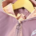 thumbnail image 5 of GYRATEDREAM Toddler Fall Windbreaker Jackets Girls Spring Rabbit Outerwear Lightweight Coat Long Sleeve Casual Hoodie 1-7Y Pink, 5 of 10
