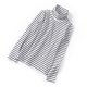 thumbnail image 1 of Minnieouse Ropa interior de cuello alto para mujer y niña de otoño e invierno, camisa informal a la moda, Top de manga larga, suave, cómodo para abrigo Prendas para la parte del cuerpo Raya negra Minnieouse AP013822-02, 1 of 6