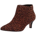 thumbnail image 1 of Clarks pour Femmes Linvale Sea - Suède Léopard Beige Foncé, Taille 6 Moyen, 1 of 7