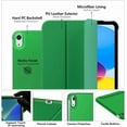 thumbnail image 3 of for iPad (A16) 11th Generation Case 11 Inch 2025, iPad 10th Generation Case 10.9 Inch 2022, Slim Stand Hard PC Translucent Back Shell Smart Cover, Support Touch ID, Auto Wake/Sleep, Forest Green, 3 of 15