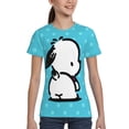 thumbnail image 4 of Sanrio Pochacco Kids T-Shirt 3d Printed Graphic T-Shirts Boys And Girls Short Sleeve Shirts For Youth Kids X-Small, 4 of 6