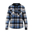 thumbnail image 2 of No Boundaries Hooded Flannel Shirt with Long Sleeves, Men's and Big Men's, 2 of 2