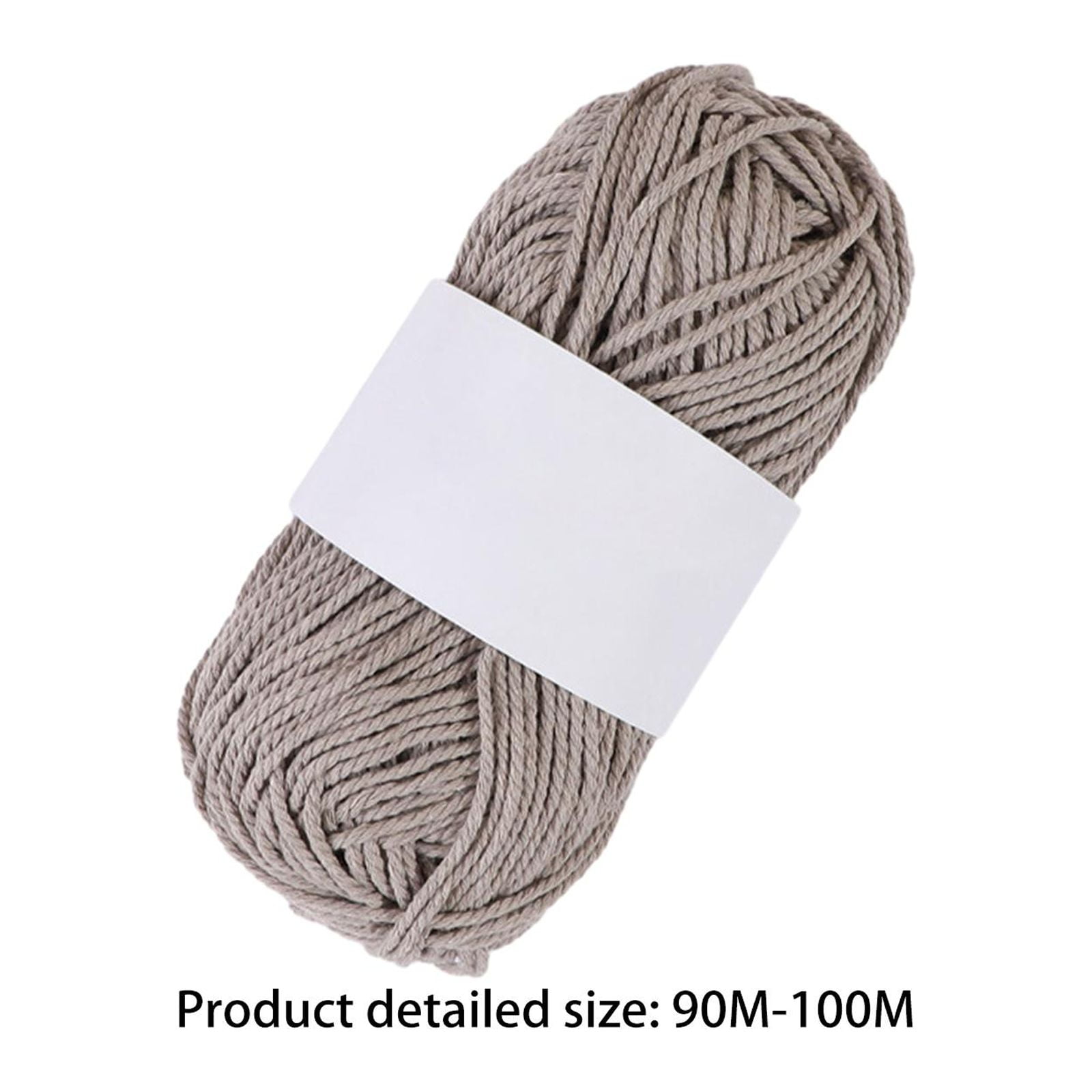 Knitting Yarn 90m Beginner Crochet Thread for Knitting Hats Crochet Projects Brown
