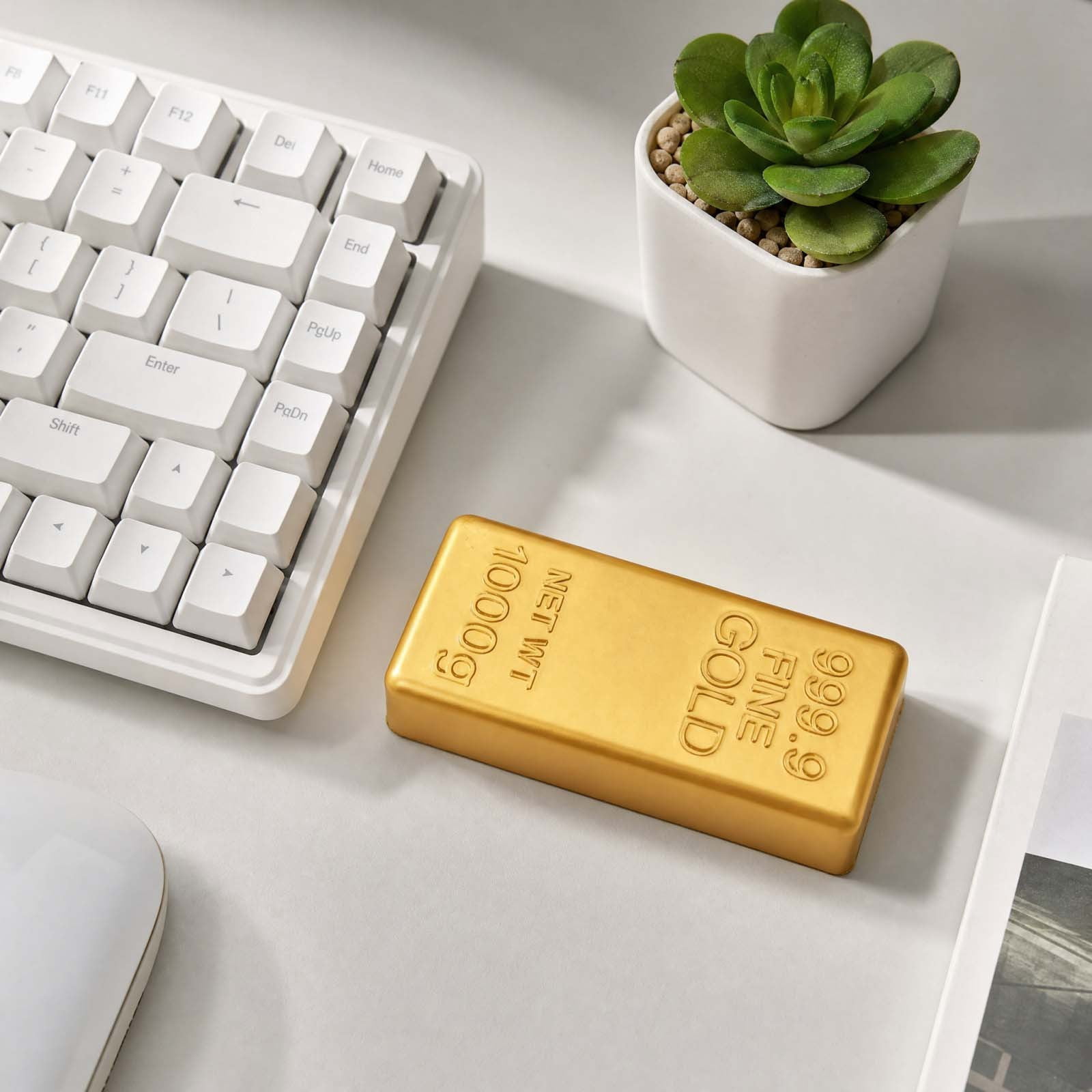 Gold Squeeze Toy,Gold Bar Stress Relief Toy Rising Bullion Shaped