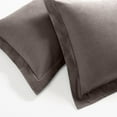 thumbnail image 4 of Superior Cotton Flannel Solid Duvet Cover Set, King/California King, Charcoal, 4 of 11