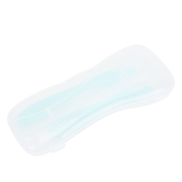 Beber una Cuchara de Silicona, Limpia Fácilmento Liviano Liviano Con Cuchara Suave de Diseño Ergonómicamme Diseñado Para El Hogar Para El Bebé