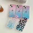 thumbnail image 3 of Compatible with iPhone 14 Max Gradient Clear Case Bling Shiny Cherry Pattern Blossoms Electroplating Lens Frame Bumper Fashion Luxury Shockproof Cover for Women Girls, 3 of 8