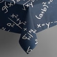 thumbnail image 5 of Math Equations Starry Blue Background Pattern Square Tablecloth,Waterproof Square Table Cover,Wipeable Spillproof Washable Table Cover for Home Kitchen Party Decor 60"x60"(152x152cm), 5 of 6
