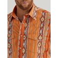 thumbnail image 3 of Wrangler Men's Checotah Rust Aztec Printed Snap Down Shirt 112344417, 3 of 3