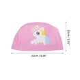 thumbnail image 4 of Unique Bargains 1 Pc Knitted PU Cartoon Horse Swim Cap Pink White, 4 of 6