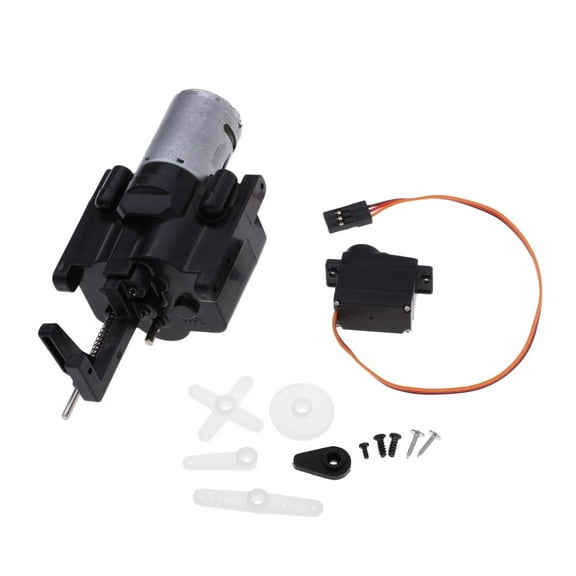 RC Car Accessories Upgraded 2 Transmission with Servo Spare Part for WPL B14/16/24 C14 C24