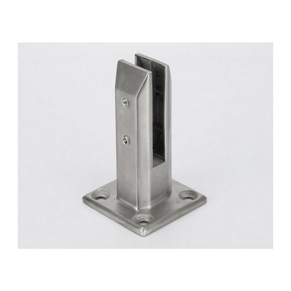 Glass Railing Post, Stainless Steel 304 Square Glass Clamp for Garden Balustrade, Easy To Install Versatile Use for Kitchen Bathroom Sink Area