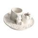 thumbnail image 4 of Soporte de incienso para decoración del hogar, centros de mesa, decoración, soporte de cerámica, plato de vela de gato para dormitorio, sala de estudi Blanco, 4 of 9