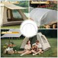 thumbnail image 3 of Camping Tarp Poles - Set of 2, Adjustable Aluminum Telescoping Tent Poles for Tarps, Canopy & Awning - Heavy Duty Collapsible Pole- Extends 14.1 ft, Shrinks to 14.8 inch, t - Caravan & Beach Shade, 3 of 9