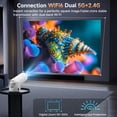 thumbnail image 4 of 2026 BDQ New Mini 4K Portable Smart Projector with WiFi 6 & Bluetooth 5.4, Auto Keystone, 180°Rotation, Android 13 Auto Keystone Correction,35"-130" Screen Video Projector, 4 of 9