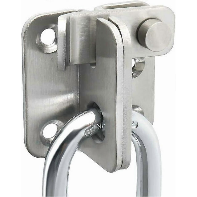 Flip Latch Gate Latches Slide Bolt Latch Safety Door Lock Catch for Barn Cabinet Pet Cage Garden Bathroom Garage Window Sliding Door,MS4001-LS Stainle