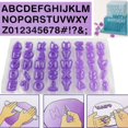 thumbnail image 1 of Almacén virtual 40uds moldes plástico alfanuméricos 40 piezas Morado<无品牌> ANGGREK Otros, 1 of 2