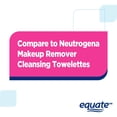 thumbnail image 3 of Equate Makeup Remover Cleansing Towelettes, 80 Count, 3 of 9