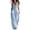 Light Blue, variant on Edvintorg Dressy Jumpsuits for Women Summer Casual Baggy Cargo Rompers Sleeveless V-Neck Button Down Wide Leg Jumpsuits with Pockets