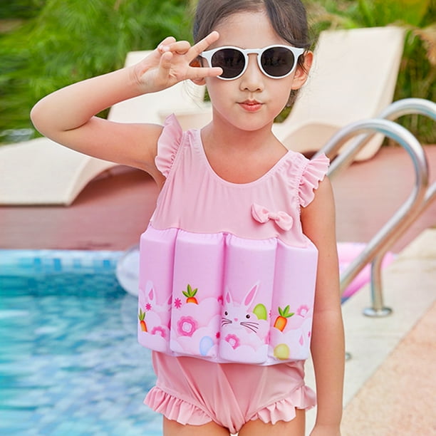 IWEMEK Traje De Baño Flotante Para Niños Y Niñas Con Flotabilidad Ajustable Para Bebé, Traje De Baño De Una Pieza, Traje De Baño Con Chaleco De Natación, Dinosaurio Azul