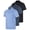 Set 4, variant on Real Essentials 3 Pack: Mens Short Sleeve Dry-Fit Collared Polo Shirt With Pocket - Active Casual (Available Big & Tall)